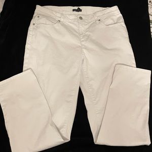 Eileen Fisher White Straight Leg Midrise Jeans Organic Cotton Size US 10